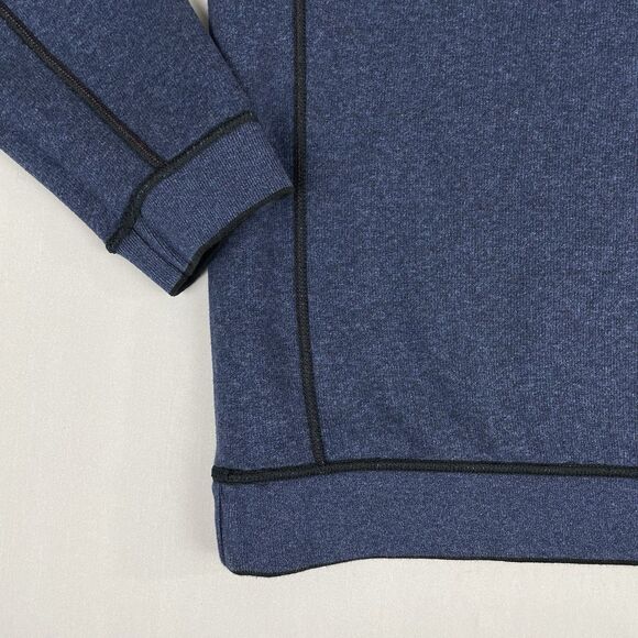 Tommy Bahama Flip Coast Reversible Sweater Half Zip Men's XL Heather Blue Black - Picture 6 of 16